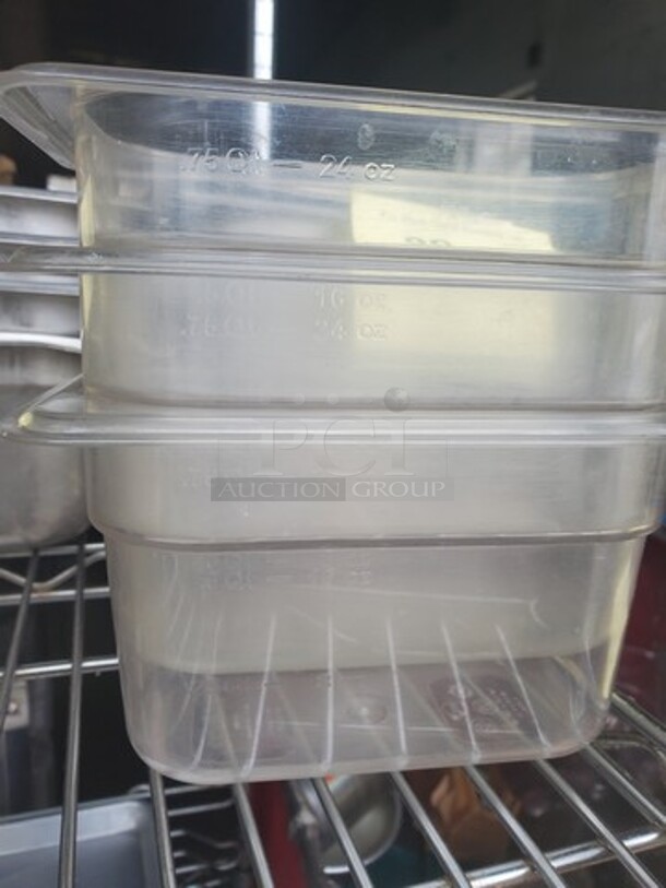 Winco Clear Plastic Pan 1/4X4in 10XBID - Image 3 of 4