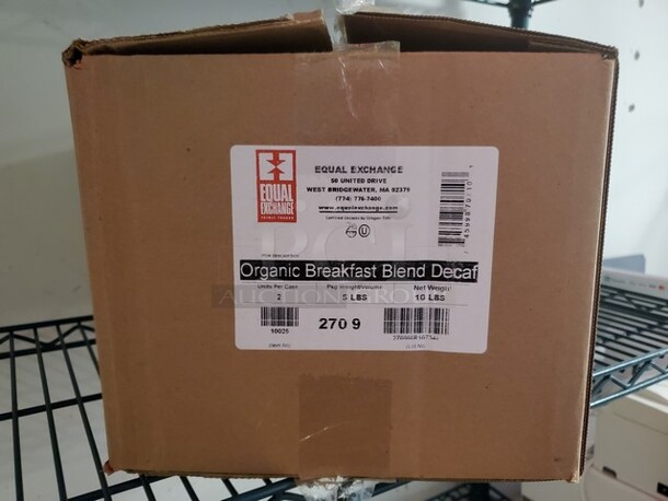 Organic breakfast blend decaf 2/bags 5lb - Image 1 of 1