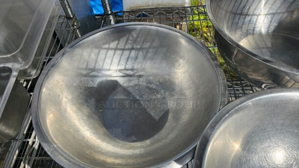 Lot of 3 Miscellaneous Stainless Steel Mixing Bowls - Image 4 of 4