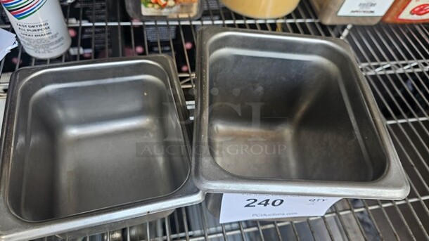 Lot of 2 Stainless Steel Food Pans - Image 2 of 2