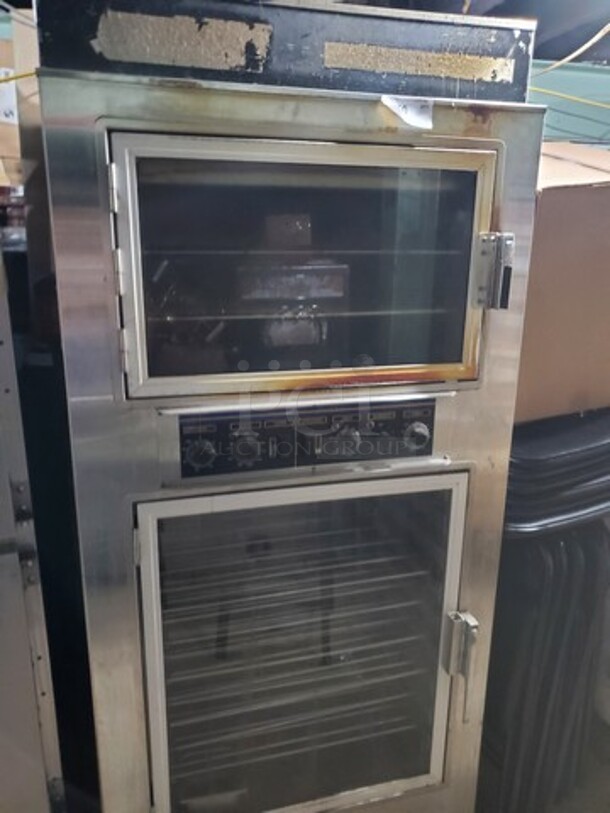 NU-VU SUB-123 Electric Oven/Proofer
*One door handle is broken*
Good Working Condition
On Casters
120/208 V
3+N PH
21 Amps - Image 1 of 6
