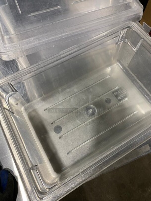 Cambro Clear Food Storage Container With Lid! 3x Your Bid! - Image 3 of 7