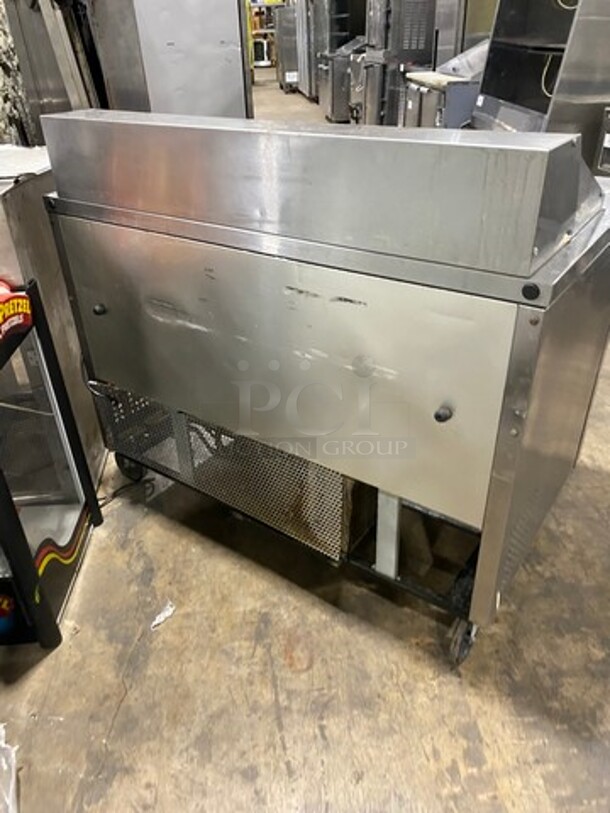 True Commercial Refrigerated Sandwich Prep Table! With 2 Door Underneath Storage Space! Poly Coated Racks! All Stainless Steel! On Casters! Model: TSSU4812 SN: 7765678 115V 60HZ 1 Phase - Image 3 of 11