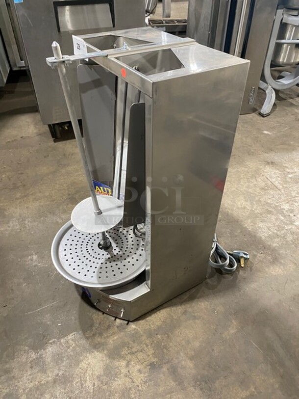 BRAND NEW! NEVER USED! Autogyros Commercial Countertop Electric Powered Vertical Broiler Gyro Machine! All Stainless Steel! Model: 4LE SN: 5530 208V 60HZ 1 Phase - Image 2 of 10