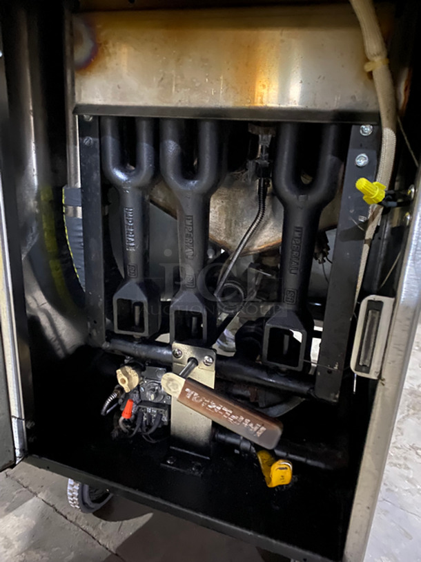 Imperial Commercial Natural Gas Powered Pasta Cooker! With Backsplash! With Frying Basket! All Stainless Steel! On Casters! - Image 6 of 8