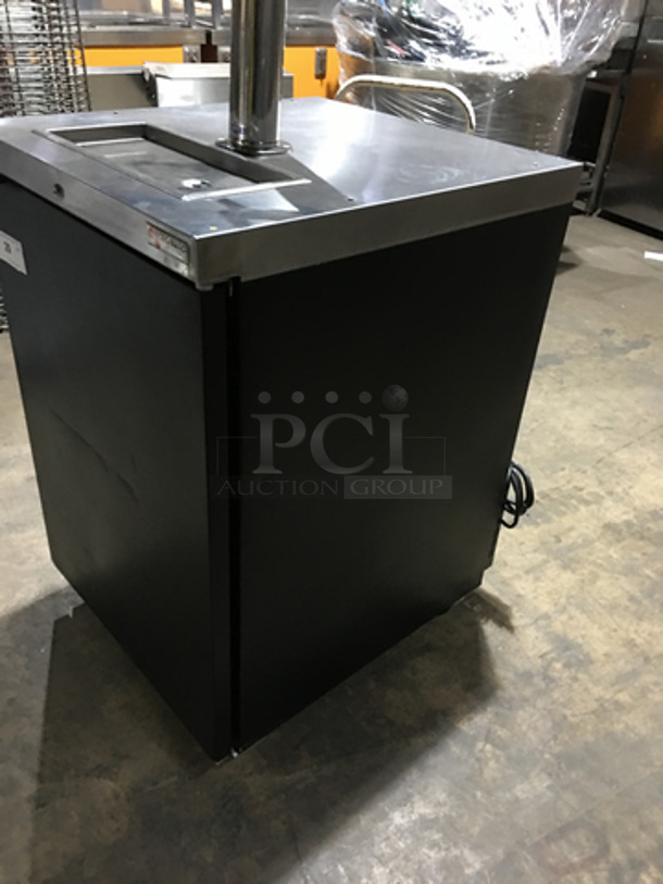 SWEET!! Micro Matic 2 Tap Refrigerated Beer Kegerator Cooler! Model: MDD23 SN: 14104225M 115V 60HZ 1 Phase - Image 2 of 8