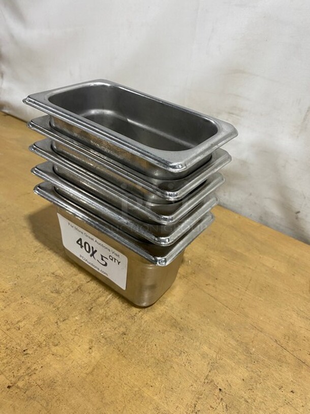 Commercial Stainless Steel Steam Table/Hotel Pans! 5X Your Bid! - Image 2 of 8