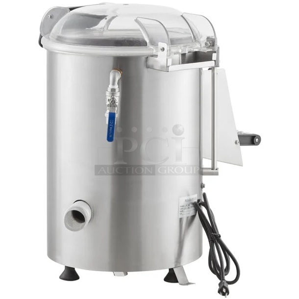 BRAND NEW SCRATCH & DENT! Avantco 177PPC22 22lb. Countertop Potato Peeler - 120V, 1hp. 24-1/2X21-1/4X26-1/2. - Image 2 of 2