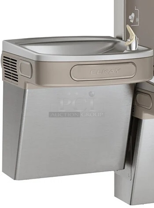 BRAND NEW SCRATCH AND DENT! Elkay Metal Wall Mount Water Fountain. 115 Volts, 1 Phase. - Image 1 of 4