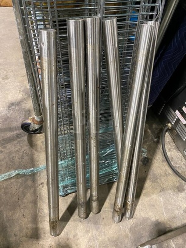 Solid Stainless Steel Work Top/ Prep Table! With Storage Space Underneath! On Legs! ASSEMBLY NEEDED! - Image 4 of 4