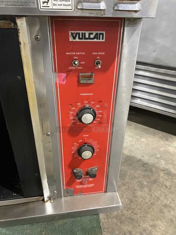 NICE! Vulcan Commercial Electric Powered Single Deck Half Sized Convection Oven! With View Through Door! All Stainless Steel! - Image 6 of 7
