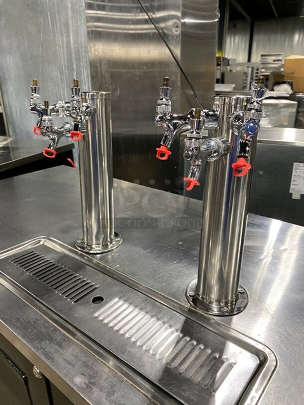 True Commercial Refrigerated Dual Tower Kegerator! With 2 Door Storage Space Underneath! Model: TDD3 SN: 3620418 115V 1PH - Image 5 of 11