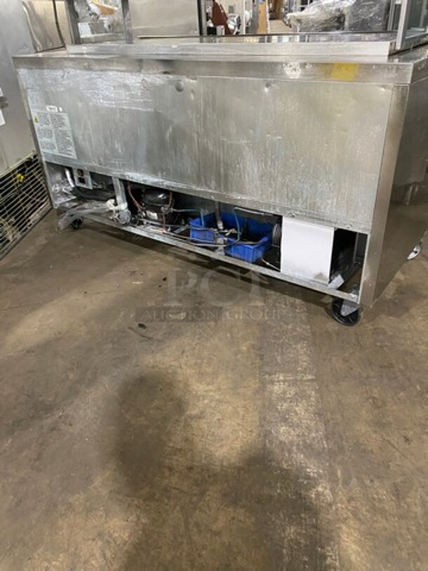 L & J Commercial 3 Door Lowboy/Worktop Cooler! All Stainless Steel! On Casters! Model: JUC72F - Image 3 of 8