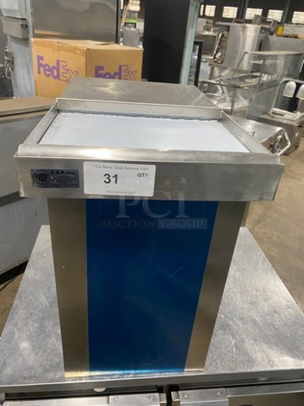 Commercial Drop In Ice Bin! Solid Stainless Steel! - Image 1 of 7