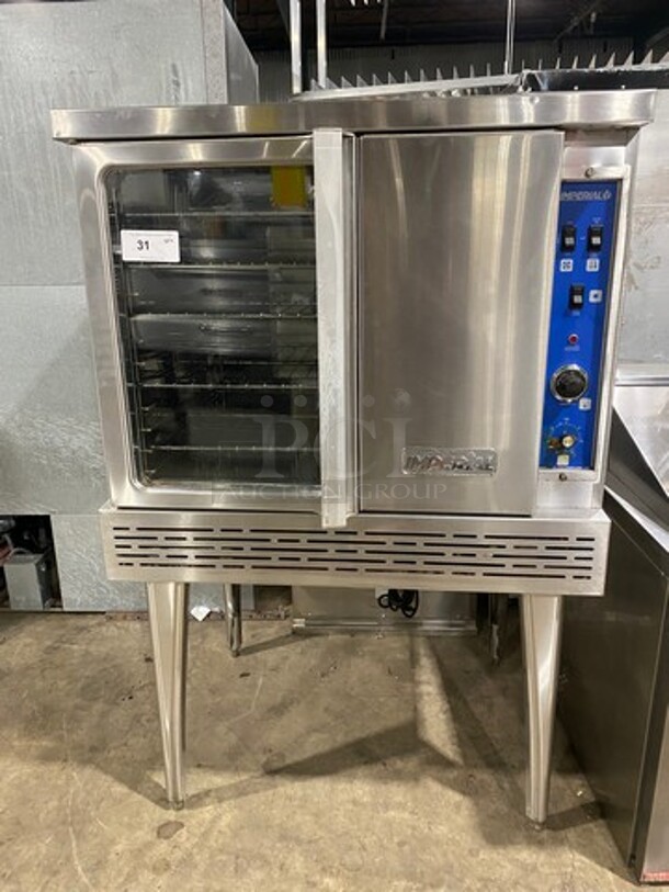 Imperial Commercial Natural Gas Powered Convection Oven! With View Through Door! With Metal Oven Racks! Stainless Steel! On Legs! - Image 1 of 7