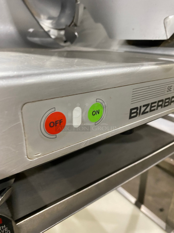 Bizerba Commercial Meat/Deli Slicer! On Stand! With Storage Area Underneath! All Stainless Steel! On Legs! Model: SE12 SN: 30001590 120V 60HZ 1 Phase - Image 6 of 11