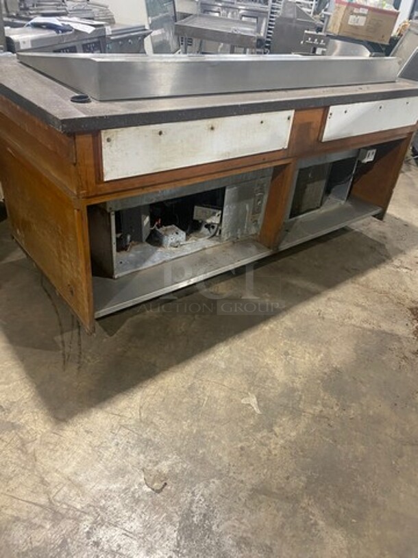 Barker Commercial Buffet Style Cold Pan! Stainless Steel With Wooden Body! On Casters! SN: C014121CW5 120V 60HZ 1 Phase - Image 3 of 8