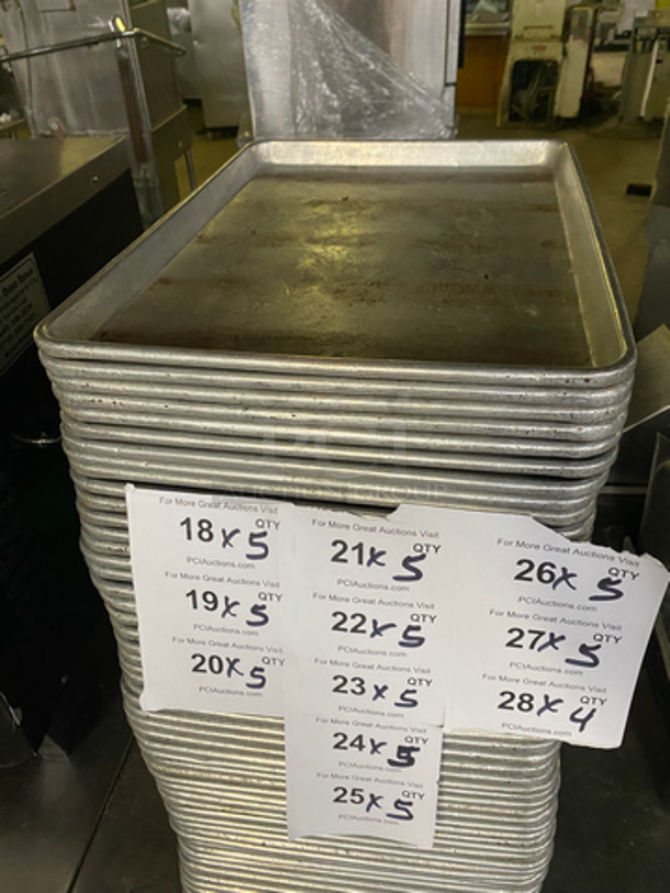 Commercial Use Half Size Baking Sheets! 5x Your Bid!