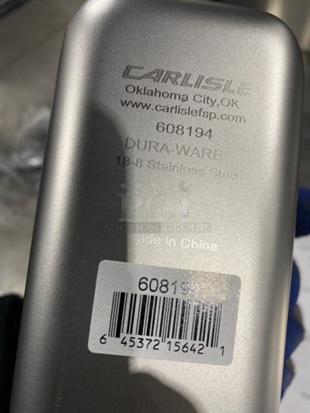 NEW! Carlisle Stainless Steel Food Pans W/Cover! 6 X Your Bid! - Image 5 of 5