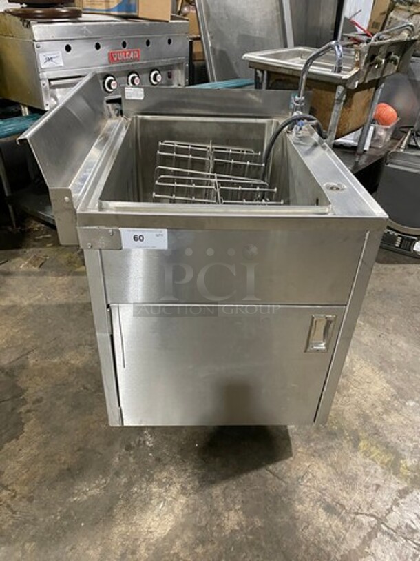 WOW! Elkay Commercial Pasta Cooker/ Rethermalizer! With Back And Single Side Splash! All Stainless Steel! On Legs! Model: RTB14SLOPB 208V 3 Phase