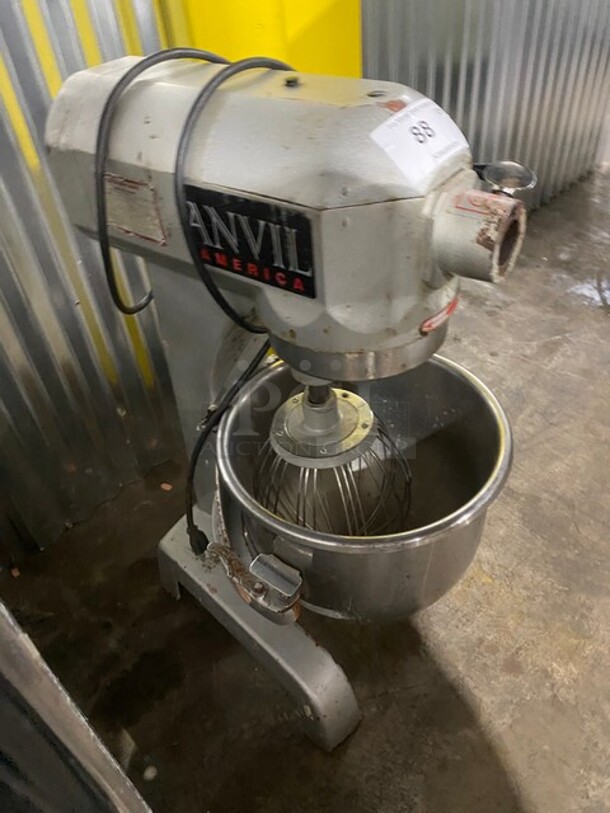 Anvil Commercial 20 Quart Planetary Stand Mixer! With Stainless Steel Bowl! With Mixer Attachment! 110V 1 Phase! Model: MIX0020 SN: 01020622! - Image 2 of 10