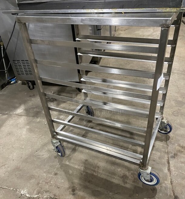 Metal Commercial Pan Transport Rack on Commercial Casters! - Image 2 of 6
