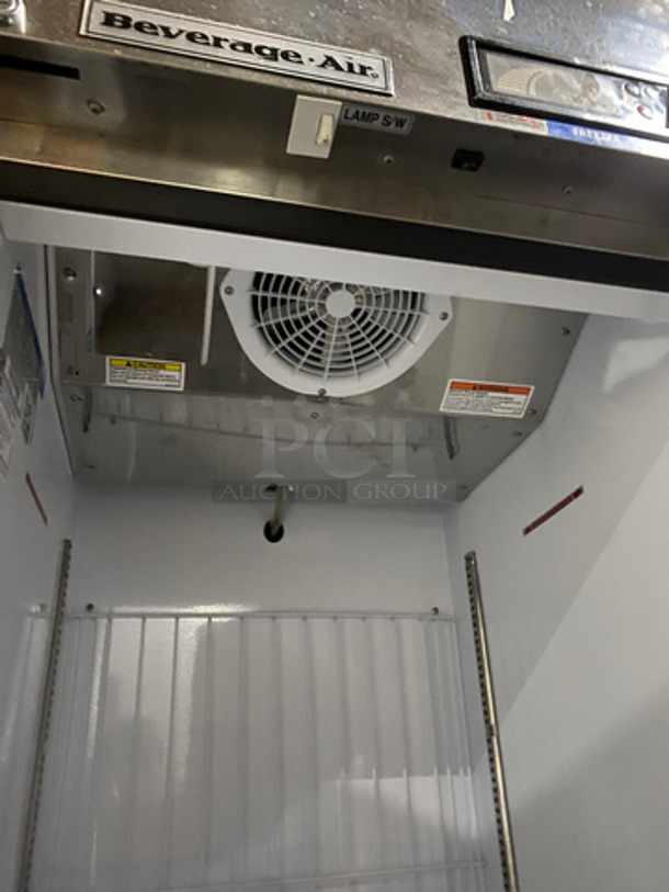 Beverage Air Commercial Single Door Reach In Freezer! All Stainless Steel! On Casters! Model: KF241AS SN: 9031075 115V 60HZ 1 Phase - Image 6 of 9