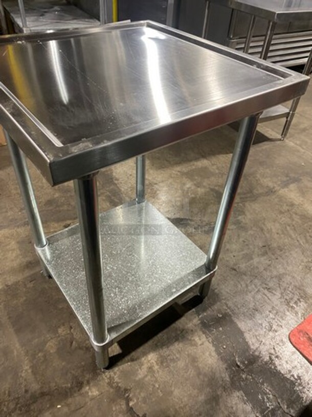 WOW! NEW! Solid Stainless Steel Work Top/ Prep Table! With Storage Space Underneath! On Legs! - Image 4 of 7