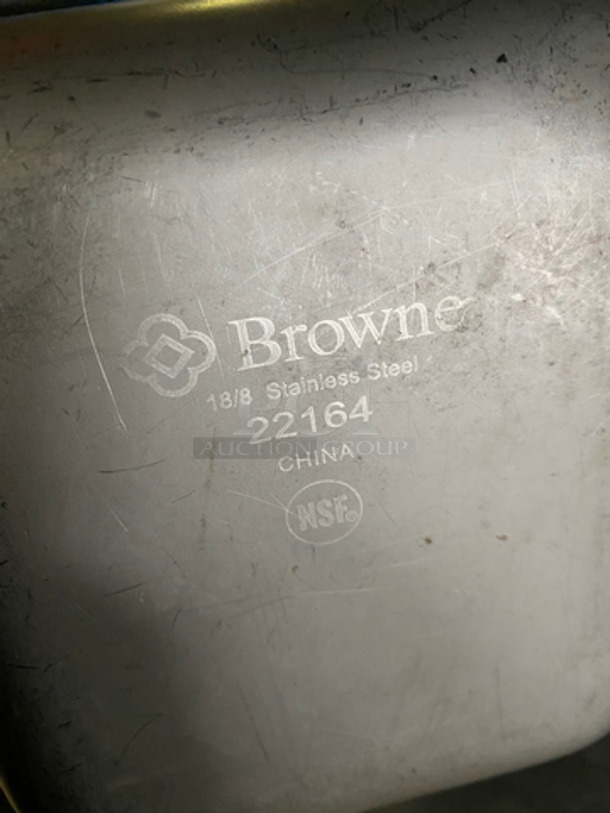 Browne Steam Table/ Prep Table Pans! All Stainless Steel! 10x Your Bid! - Image 6 of 6