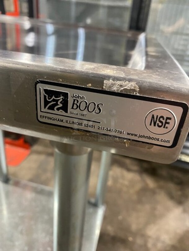 WOW! NEW! Solid Stainless Steel Work Top/ Prep Table! With Storage Space Underneath! On Legs! - Image 7 of 7