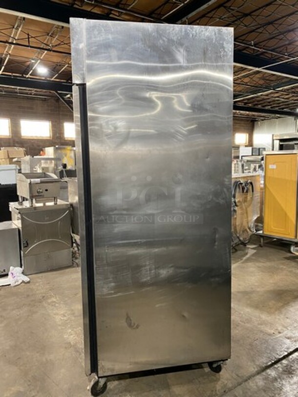 True Commercial 2 Door Reach In Cooler! With Poly Coated Racks! All Stainless Steel! On Casters! Model: TR2R2S SN: 5027494 115V 60HZ 1 Phase - Image 2 of 10