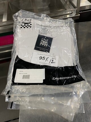 NEW! Chef Revival White Chefs Jacket! 12x Your Bid!