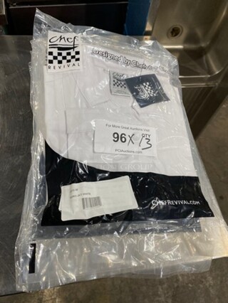 NEW! Chef Revival White Chefs Jacket! 13x Your Bid!