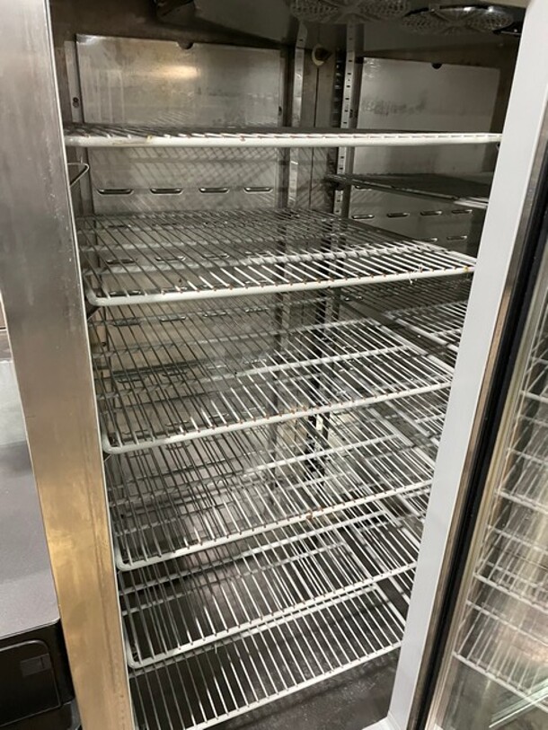 Hoshizaki Commercial 3 Door Reach In Refrigerator Merchandiser! All Stainless Steel! With Poly Coated Shelves! On Casters! 115V 1 Phase! Model: CR3S-FGYCR SN: F60047C! - Image 8 of 11