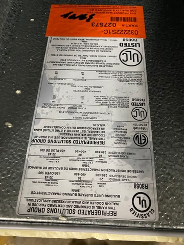 AWESOME! BRAND NEW! IN THE BOX! Norlake Commercial Self Contained 6x6 Walk-In Freezer! With Floor! Model KL66-CR-M! Self Contained Compressor/Blower 208/230V 1 Phase! - Image 3 of 12