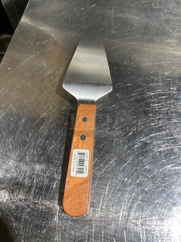 NEW! ALL ONE MONEY! Cake/ Pie Server! With Wooden Handle! - Image 3 of 5