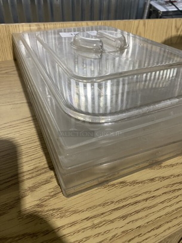 Plastic Full Size Food Pan Covers! 6 X Your Bid! - Image 2 of 5