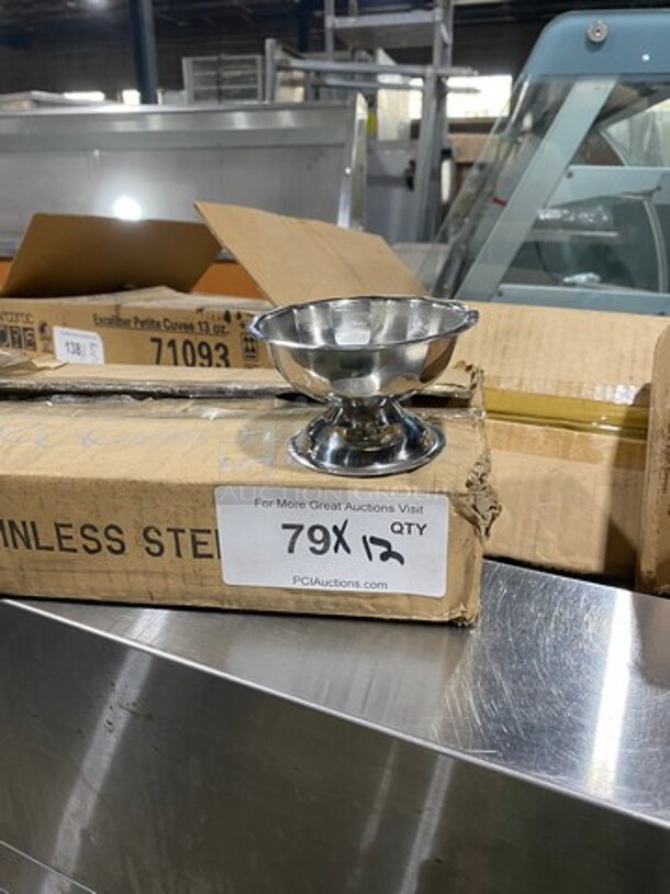 Stainless Steel Dessert Cups! 12x Your Bid! - Image 1 of 2