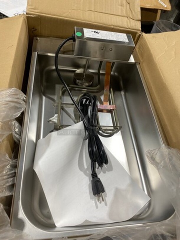 NEW! IN THE BOX! LATE MODEL! 2018 Continental Commercial Countertop Evaporator Tray Pan! Electric Powered! All Stainless Steel! 120V 60HZ 1 Phase - Image 2 of 5