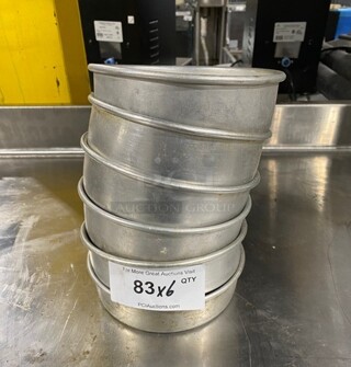 Stainless Steel Baking Dough Pans! 6x Your Bid!