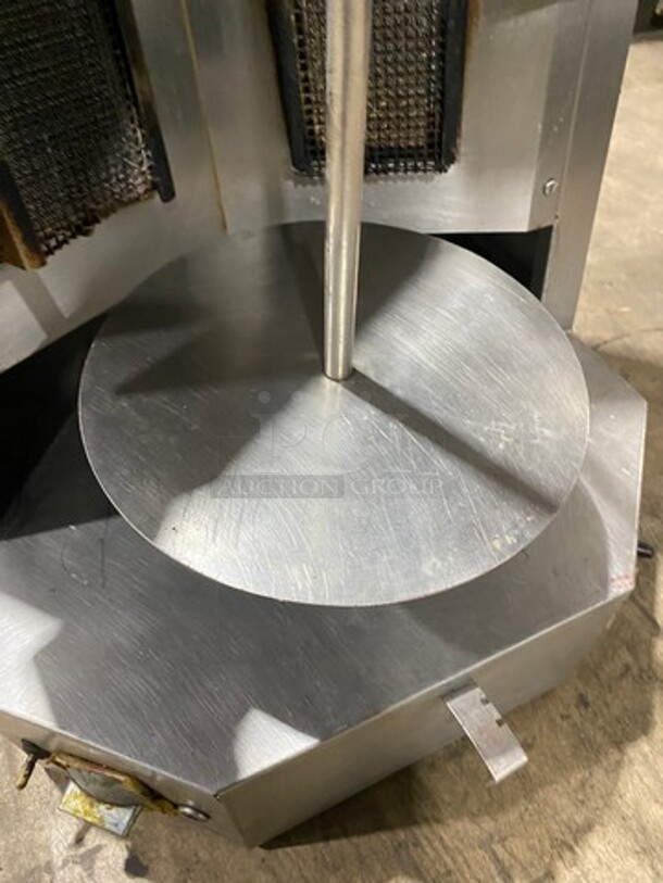 Auto Doner Commercial Countertop Natural Gas Powered Vertical Broiler Gyro Machine! All Stainless Steel! Model: G300 SN: 34295 - Image 7 of 11