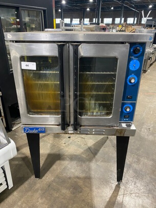 Duke Commercial Natural Gas Powered Convection Oven! With View Through Doors! Metal Oven Racks! All Stainless Steel! On Legs! Model: 6/13 - Image 1 of 7