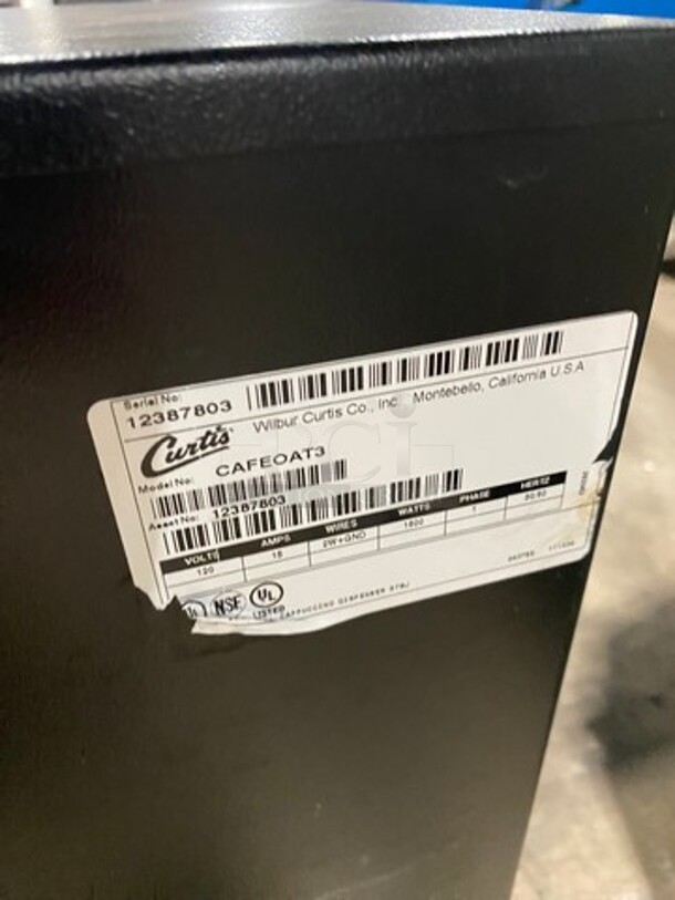 Curtis Commercial Countertop 3 Spout Hot Oatmeal Dispenser! On Legs! Model: CAFEOAT3 SN: 12387803 120V 60HZ 1 Phase - Image 6 of 8