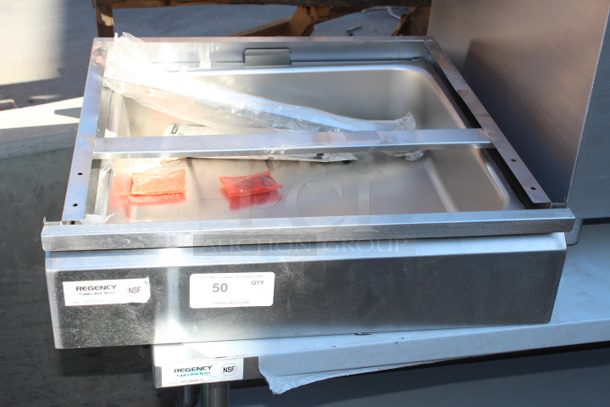BRAND NEW SCRATCH & DENT! Regency 20" x 20" x 5" Drawer with Stainless Steel Front. 24x25-1/8x6-7/8 - Image 6 of 6