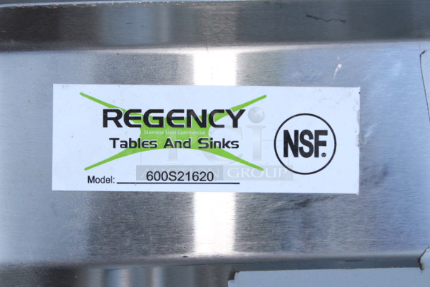 BRAND NEW SCRATCH & DENT! Steelton 522CS11818R 38 3/4" 18-Gauge Stainless Steel One Compartment Commercial Sink with Right Drainboard - 18" x 18" x 12" Bowl - Image 2 of 9