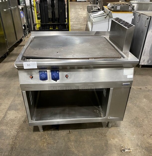Electrolux Natural Gas Powered All Stainless Steel Plancha Flat Grill! ERMA Edition! Built On Stainless Steel Stand! On Legs! - Item #1113825