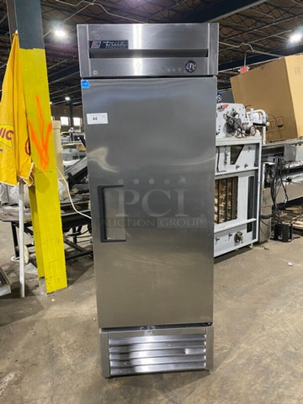 TRUE ENERGY STAR Stainless Steel Commercial Single Door Reach In Freezer w/ Poly Coated Racks on Commercial Casters. Model T-23F! 115 Volts/60Hz/1 Phase. - Image 1 of 9