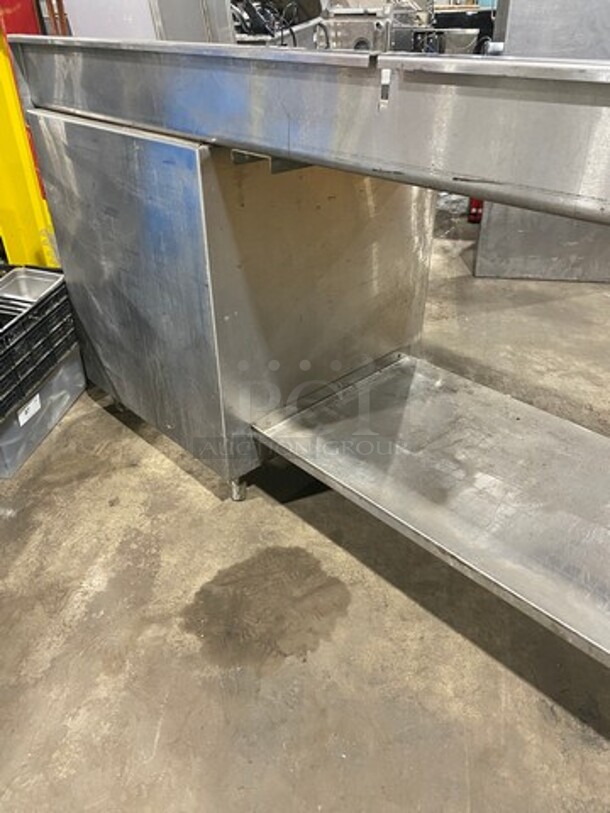 Solid Stainless Steel Work Top/ Prep Table! With Storage Space Underneath! On Legs! - Image 5 of 6