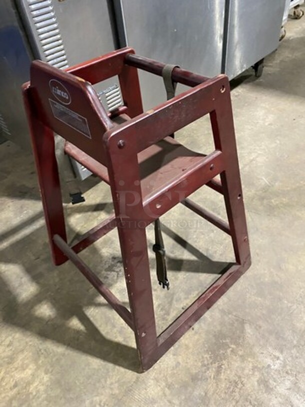 Winco Wooden Highchair! With Child Safety Straps! - Image 3 of 6