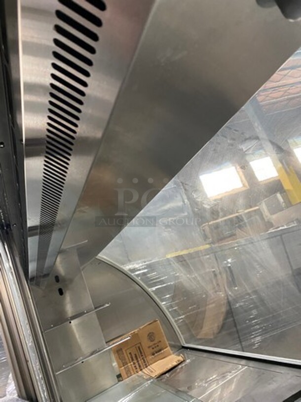 Commercial Refrigerated Deli/Bakery Display Case Merchandiser! With Curved Front Glass! With Rear Access Doors! Stainless Steel! - Image 6 of 10